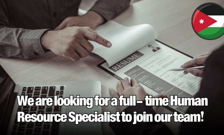 We are looking for a full- time Human Resource Specialist to join our team!